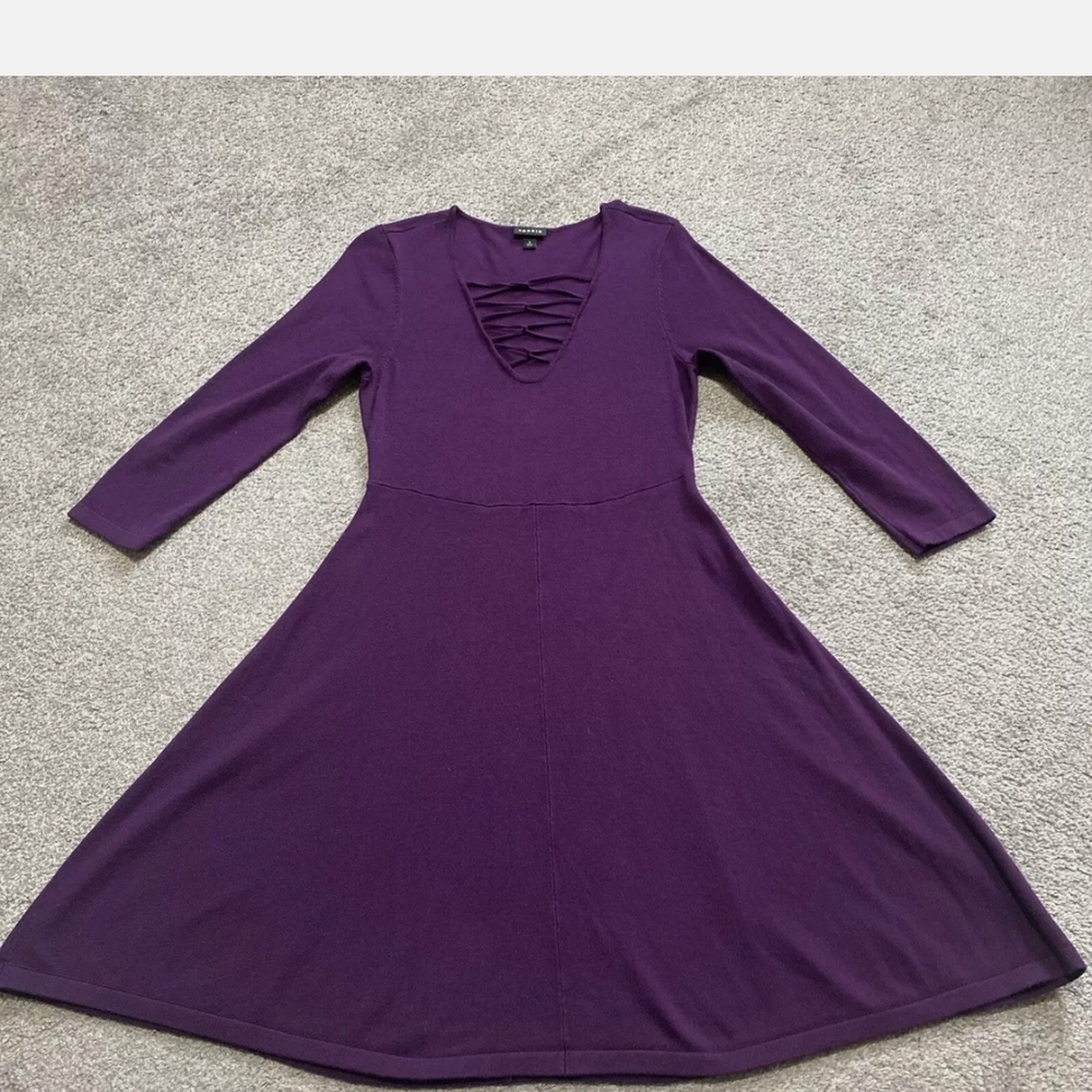 Torrid Purple Long Sleeve Dress